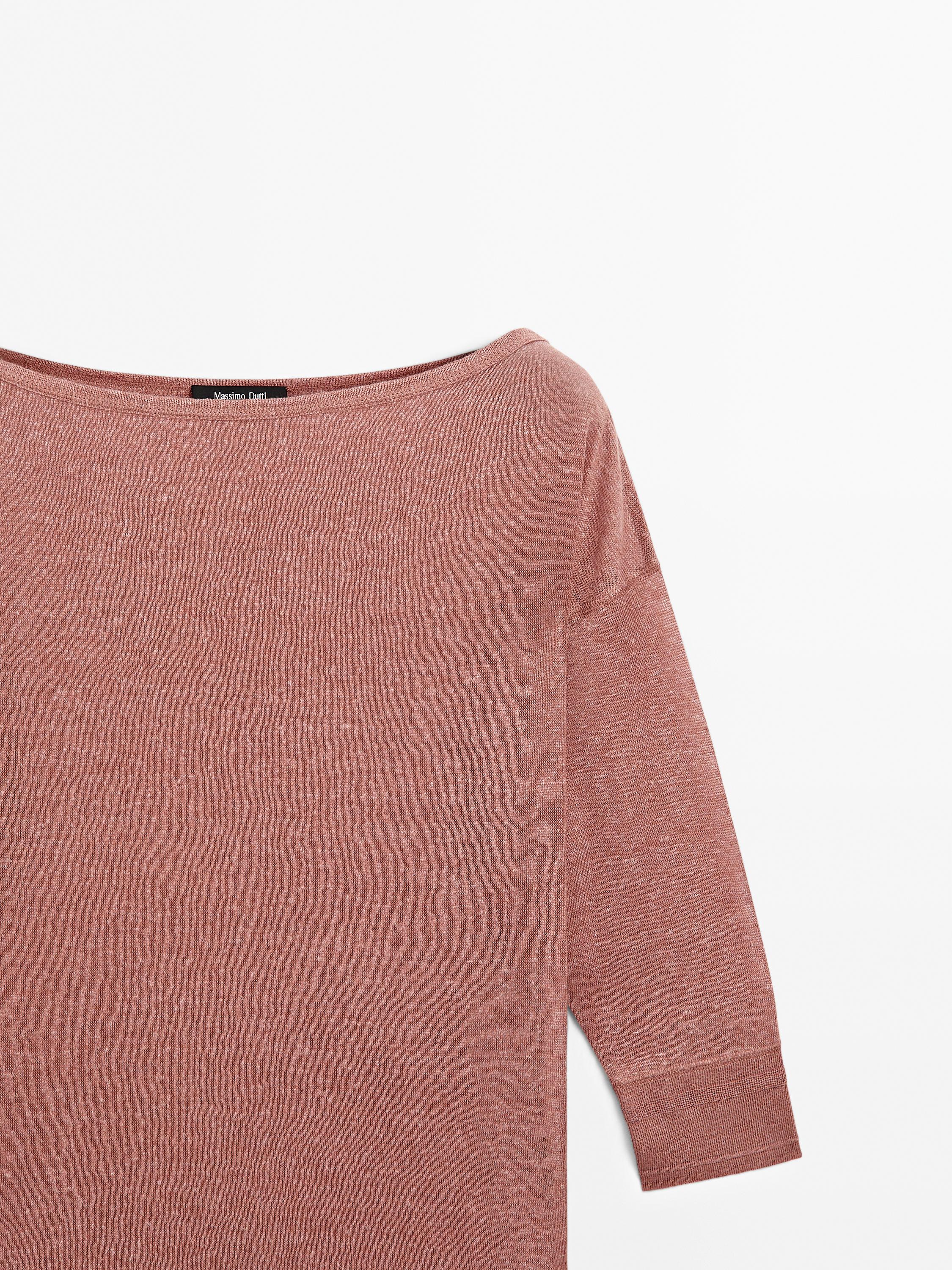 Lightweight wool linen blend T-shirt